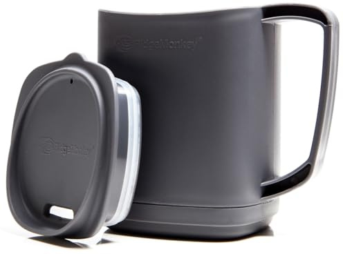RidgeMonkey Kaffeebecher für Angler 400ml Thermo Mug Gummetal
