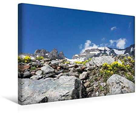 Premium Textil-Leinwand 45 cm x 30 cm quer Flims, Schweiz