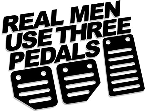 Decus Real Man use Three Pedals // Sticker OEM JDM Style Aufkleber