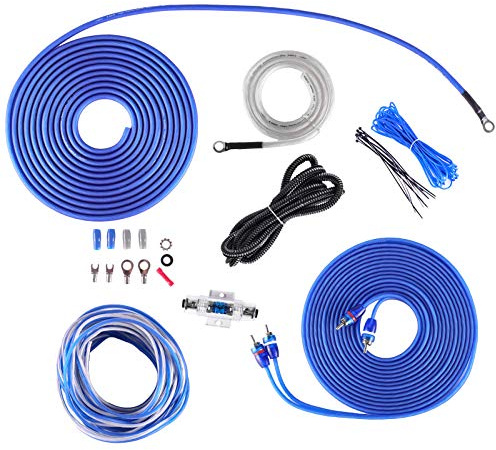 Skar Audio 8 Gauge OFC Complete Amplifier Installation Wiring Kit, SKAR8MANL-OFC