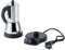 Hongzer Caffettiera elettrica Moka, caffettiera espresso in acciaio inossidabile, caffettiera elettrica spina europea 220V(300ml)