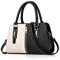 NICOLE & DORIS Schultertasche Damen Mode PU Leder Schick Shopper Handtasche Umhängetasche Tote Handtaschen mit Quasten Schwarz
