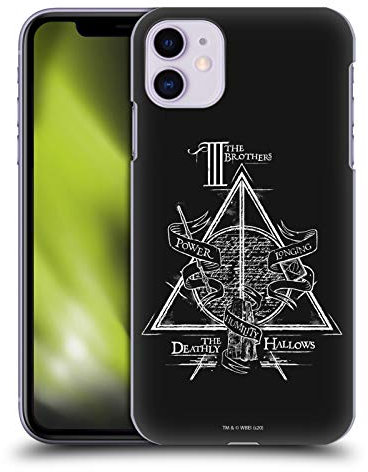 Head Case Designs Officially Licensed Harry Potter Triangle Symbol Deathly Hallows XIV Hard Back Case Compatible With Apple iPhone 11