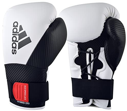 Adidas 250 Hybrid-Boxhandschuhe für Männer, Frauen und Kinder, PU-Trainingshandschuhe, perfekt für Fitness-Kurse, Boxsack-Workouts und Sparring