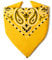 Karl Loven - Mango-Orange Bandana - Paisleymuster - 100% Baumwolle - Dicker Stoff - 20 Exklusivfarben