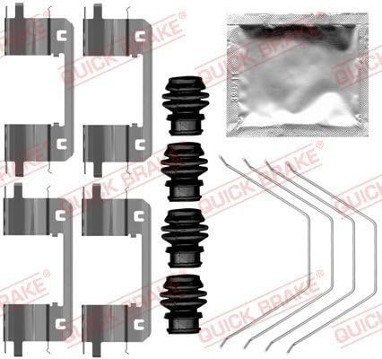 QUICK BRAKE 109-0141 Zubehörsatz Scheibenbremsbelag Vorne