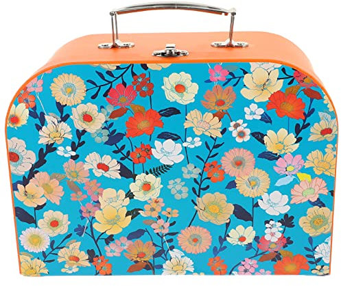TOPBATHY Child Suitcase Handheld Laundry Bag Children Stationery present Storage Box Storage Mini Suitcase Decorative Boxes with Lid Cardboard Storage Suitcase Vintage Home Decor