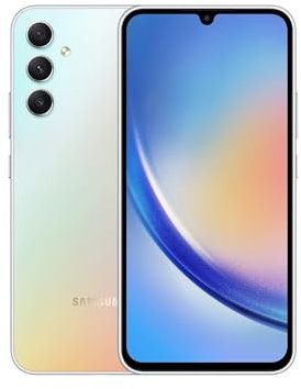 Samsung Galaxy A34 5G, Dual, 256GB 8GB Ram, Awesome Silver