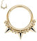 AROWRO Septum Ringe Septum Clicker Spike Septum Nasen Ringe Gold Daith Conch Smiley Orbital Helix Piercing Schmuck Septum Schmuck 16G Septum Daith Schmuck Nasen Ringe 10mm Nasen Ringe Hoops
