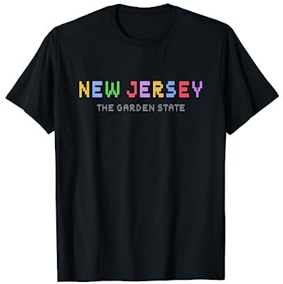 NEW JERSEY - Retro Gaming / Pixelated Design - Classic T-Shirt