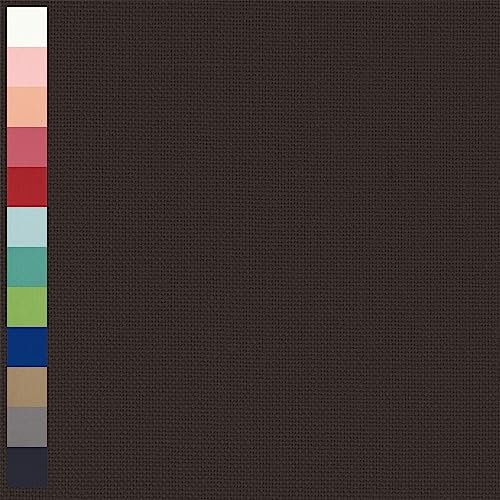 Canvas Stoff Fabian aus 100% Baumwolle, Leinenoptik, uni dunkelbraun (Länge am Stück: ab 0,50m / Breite: 140cm)