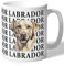 Dog Lovers Collection Labrador Mug Gift for Her, Him, Women, Men, Birthday, Christmas Ceramic 10oz/300ml (Golden face with Black Text)