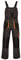 ART.MAS Work Bib and Brace Overalls, Multipockets, Knee Reinforcement With Pocket For Knee Pad, Durable Triple Stitched Seams (44/46-62EU, NO Knee Pads, Grey-Orange)