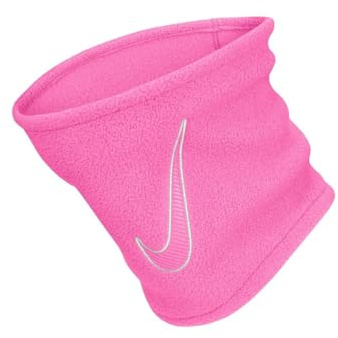 Nike Kinder Fleece Neckwarmer 2.0 Schlauchschal Winter Halswärmer weich warm Outdoor Running Training Sport Schal, Playful Pink/White, One Size