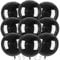 XXL Schwarze Luftballons, 9 Stück Schwarze Folienballons, 22 Zoll Groß 4D Foil Ballons, Schwarz Ballons für Geburtstag Party Hochzeiten Halloween Weihnachten Jahrestag Dekorationen