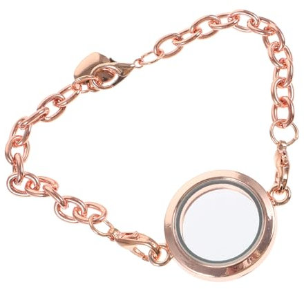 GALPADA Magnetisches -locket-armband Für -fotorahmen-armband Roségold Verstellbar Mit Für Persönliche Erinnerungen Und Für