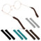 Dimeho 4 Pairs Glasses Ear Cushion Soft Comfort Temple Tips Sleeve Retainer Anti Slip Eyeglass Ear Cushions Grips for Glasses Reading Glasses Sunglasses