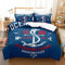 ZZTBQ Nautisch Anker Bettwäsche 220x240 Bettbezug Erwachsener 220 x 240 Ozeananker Seemann Navy Blau Bettwäsche-Sets 220x240 aus Mikrofaser mit Reißverschluss