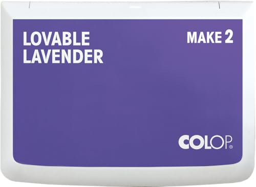 COLOP Stempelkissen MAKE 2 lovable lavender 70 x 110 mm, Kissen für traditionelle Handstempel und Kreativstempel
