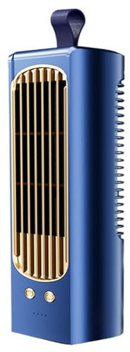 Enfriador de aire personal, enfriador de aire silencioso | Enfriador de aire recargable con asa, enfriador de aire portátil con 3 velocidades ajustables, ventilador de torre de circulación vertical