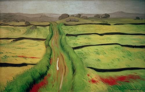 HCOTZHPY Reproduktion Leinwanddruck Und Poster Wandkunst Bild Weg im Moor von Felix Edouard Vallotton Moderne Kunstdrucke für Wohnkultur 60x90cm