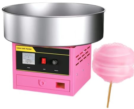 Machine à guimauve 1200 W, machine à bonbons à la guimauve, machine à desserts à la guimauve avec brochettes spéciales en bambou et tiroir de rangement, pour usage domestique, fêtes, anniversaires