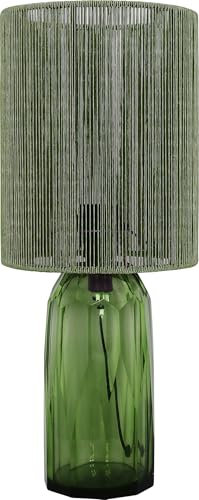 Kare Design Tischlampe Veccio Grün, Glas, Moderne Tischleuchte, Schreibtischlampe, Büro, Wohnzimmer, Schlafzimmer, Office, keine Leuchtmittel inklusive, 42x18x18 (HxBxT)