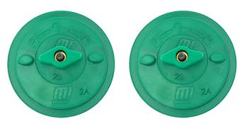 MICROJIG Matchfit Ring Clamps (2-Pack) - Twist-to-Tighten Cam-Action Clamps for Dovetail Track System - Low Profile, Secure Workholding for Woodworking, CNC, Router, and More,