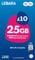 Lebara SIM Card: 25GB for £5, Half Price for First 3 Months, No Contract, UK Calls, UK Texts and International Calls Included, Multi-size, Fits All Devices