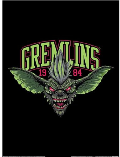 Gremlins - Poster 1984, Papier (40 cm x 30 cm) (Schwarz/Grün)