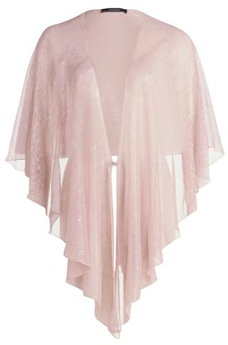 Vera Mont Damen Cape im Glitzer-Look ACC, Rosé/Silver