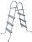 Escaleras para Piscinas Desmontables Material Metálico, Pedal Antideslizante, Fácil de Entrar y Salir, Escaleras para Piscinas para Piscina de hasta 46 de Altura