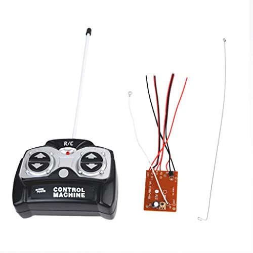 Jiuvaso Télécommande 27MHZ et Carte Mère émetteur Récepteur 6V pour Voitures électriques