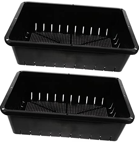 Toyvian 2 Piezas Bandejas de Propagación de Plántulas de Plástico con Orificios de Drenaje Kit para Jardinería para Casa y Jardín