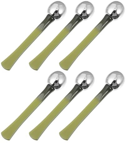 Uonlytech 6 Stück Augencreme Stift aus Metall Tragbar und Kompakt zur Augenmassage gegen Müdigkeit für Make Up und Unterwegs