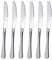 FOXAS Set of 6 Table Knife, Stainless Steel Dinner Knives, Stainless Steel Table knives, Table Cutlery Set of < Bon Appétit > Series, 23 CM