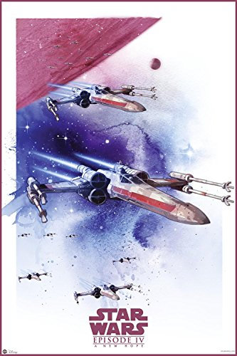 Star Wars Nifty Episode IV Poster Chasseur d'étoiles X-Wing 91,5 x 61 cm