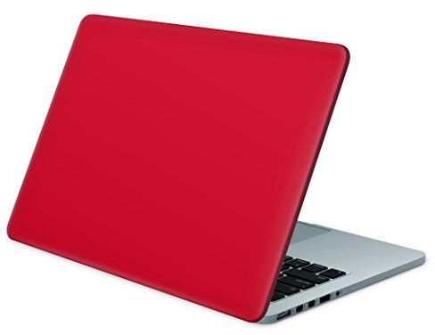Skins4u Laptop Aufkleber Universal Skin Netbook Sticker für bis zu 10,1 Netbooks 25,4 x 20,3cm - Solid State Red
