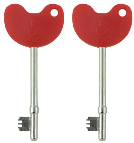 NKS Radar Disabled Toilet/Access Key with Braile (Pack of 2)