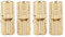 Barrel Hinge Copper Brass Cabinet Gift Box Hidden Brass Concealed Hinges 8mm 180° Opening Angle 4Pcs/Pack