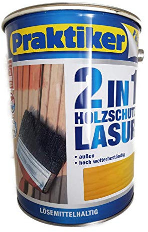 Faust 2in1 Holzschutz Lasur außen 5 Liter Farbwahl, Farbe:Eiche