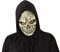 Rubies Masque tête de mort sinistre pour adulte, accessoire, accessoire de déguisement, blanc, squelette Skeletons pour Halloween, cosplay, fêtes