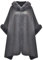ZLYC Damen Winter Umhang Strickjacke Warm Kunstpelz Mäntel Poncho Cape mit Kapuze(Grau)