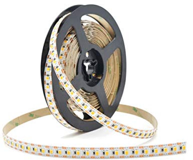 LED Strip SMD2835 3000K 24V 15W IP65 120 LED/m 5m Warmweiß dimmbarer LED-Streifen für Feuchträume oder Außenbereich LED-Lichtband Lichtleiste Lichterkette