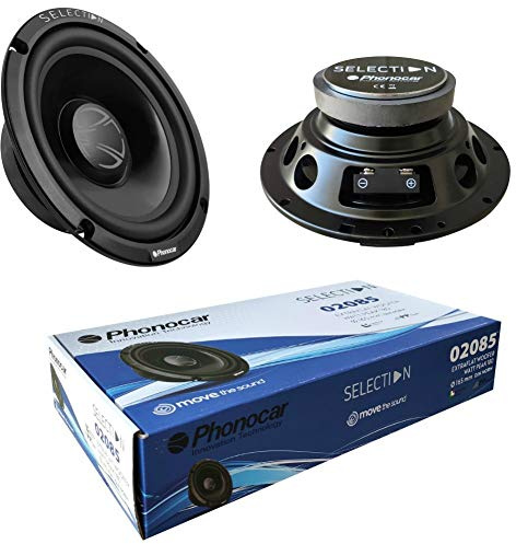 2 altoparlanti compatibile con PHONOCAR SELECTION 02085 woofer 16,50 cm 165 mm 6,5 diametro 70 watt rms 180 watt max 4 ohm 91 db spl auto, a coppia