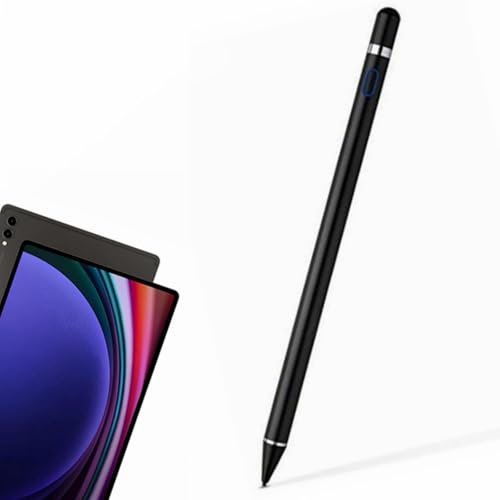 Penna touch per Samsung Galaxy Tab S10 S9 Ultra / S10+ S9+ / S9 / S9 FE / S9 FE+ / A9 / A9+ WLAN / A9+ 5G Tablet Ricaricabile 4096 Sensibilità alla pressione Penna Attiva Stylus (Nero)