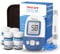 sinocare Diabetes Test Kit, Blood Glucose Monitor w/100 Strips, 5s Test Time Safe AQ Angel Blood Sugar Monitor 200 Memory Capacity, Painless Lancing Glucose Meter - mmol/L
