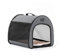 Petsfit Hundebox faltbar für kleine Hunde Katzen, tragbare & Atmungsaktive Hundebox für Zuhause mit Gewölbtem Design, Zimmerkennel Hund Hundeschlafbox mit Anti-Offener Reißverschluss und Plüschkissen