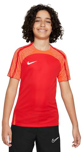 Nike Short-Sleeve Soccer Top Y Nk Df Strk23 Top Ss, University Red/Bright Crimson/White, DR2287-658, XL