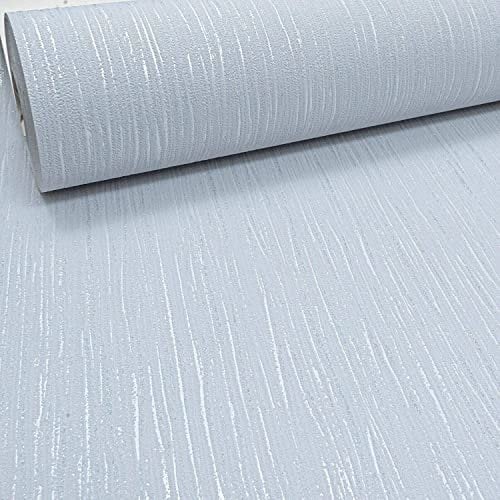 Grandeco Plain Light Grey Crystal Metallic Silver Glitter Thick Textured Vinyl Wallpaper